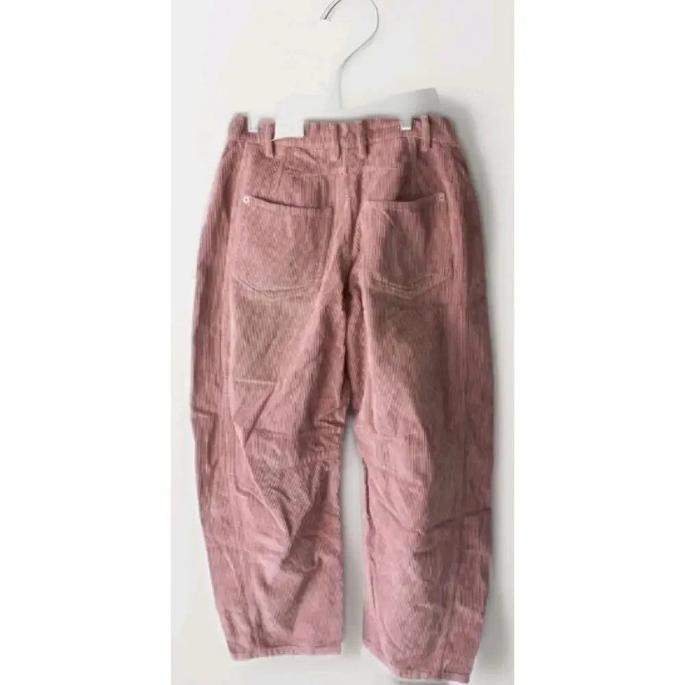 Free People We The Free Good Luck Mid-Rise Cord Barrel Jeans 29 NEW - Picture 4 of 5